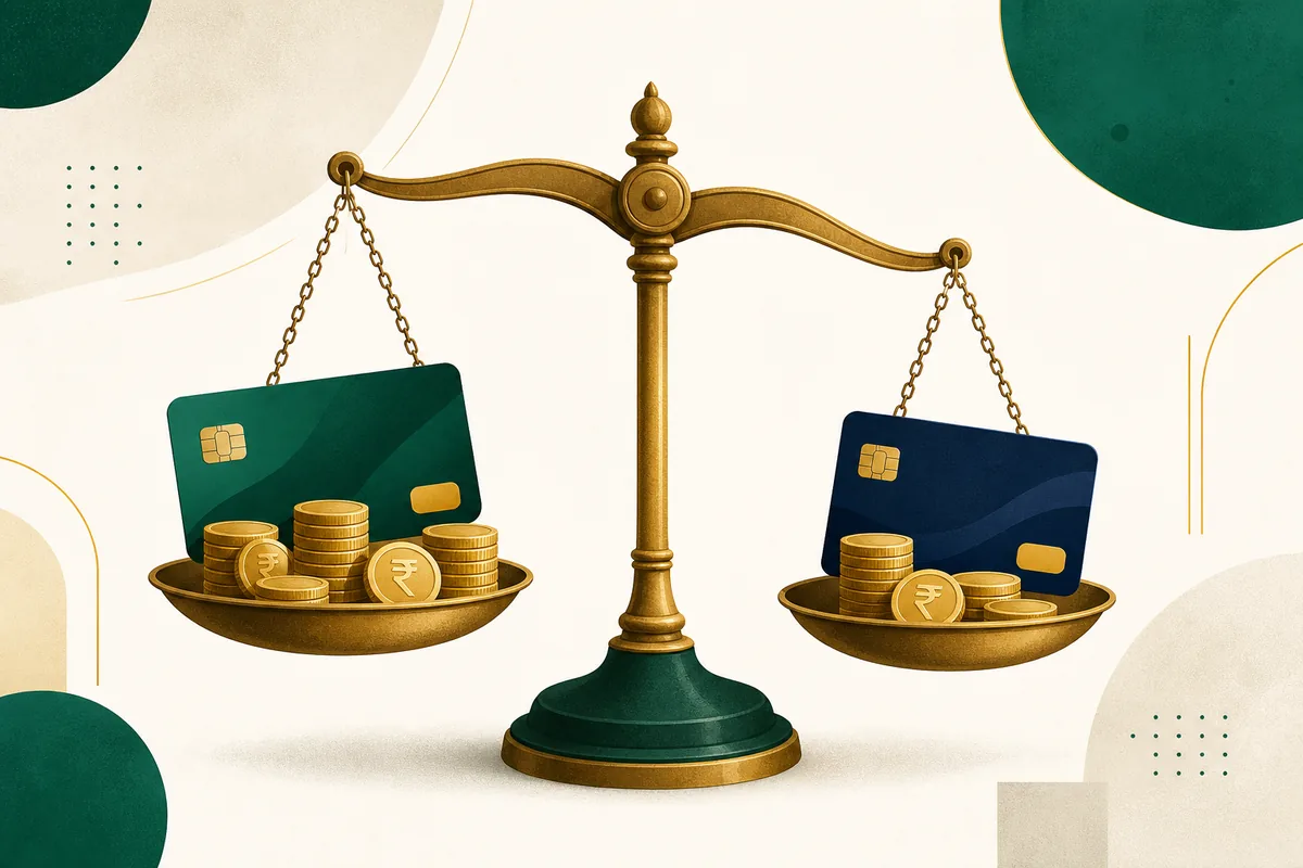 SBI Cashback Credit Card and HDFC Millennia Credit Card compared side by side